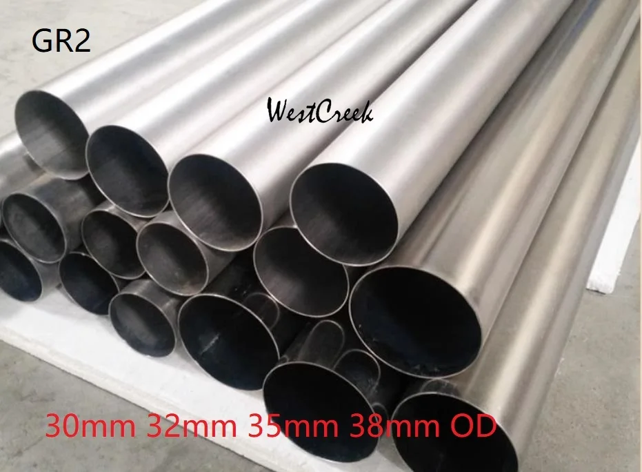 

WESTCREEK 35mm 38mm OD Gr2 titanium car exhaust pipe Ti auto vent-pipe thin-wall Automobile exhaust modified titanium alloy tube