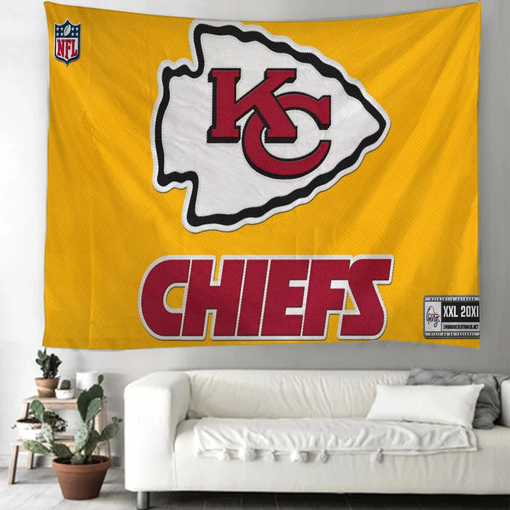 Decoration Home Decorations for Bedroom Kansas City Chiefs Funny Tapestry Wall Hanging Tapestries Aesthetic Room Decor Tapries