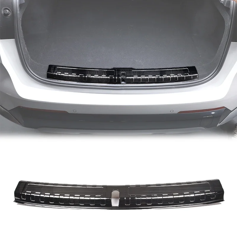 

For BMW X1 U11 2023 2024 Stainless Steel Car Trunk Built-in Door Sill Strip Built-in Rear Guard Car Accessories