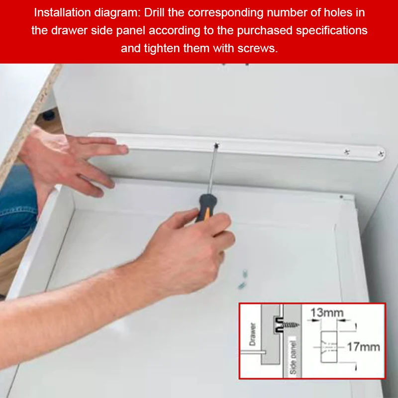 2PCS/lot Drawer Slides Manufacturer Drawer Runner White Plastic Runners Drawer Slide