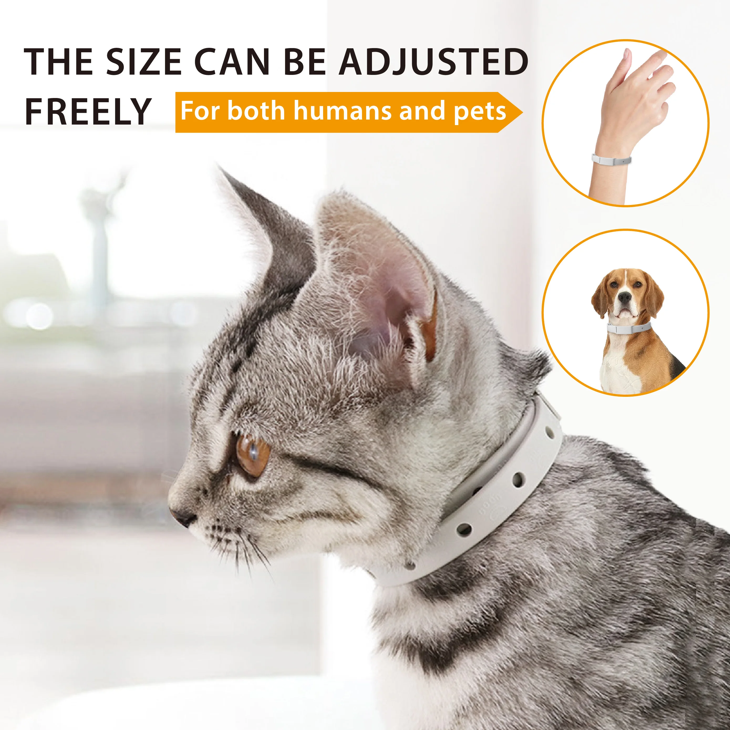 Deworming Flea Retractable Puppy Dog Cat Collar Vitro Ring Anti Insect Mosquitoes Tick Prevention Adjustable PET Accessories