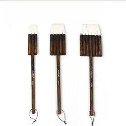 Brosse en poils de chèvre dichlorF avec manche en bambou, fournitures d'art, brosse d'artiste d'interconnexion, haute qualité, 1 pièce