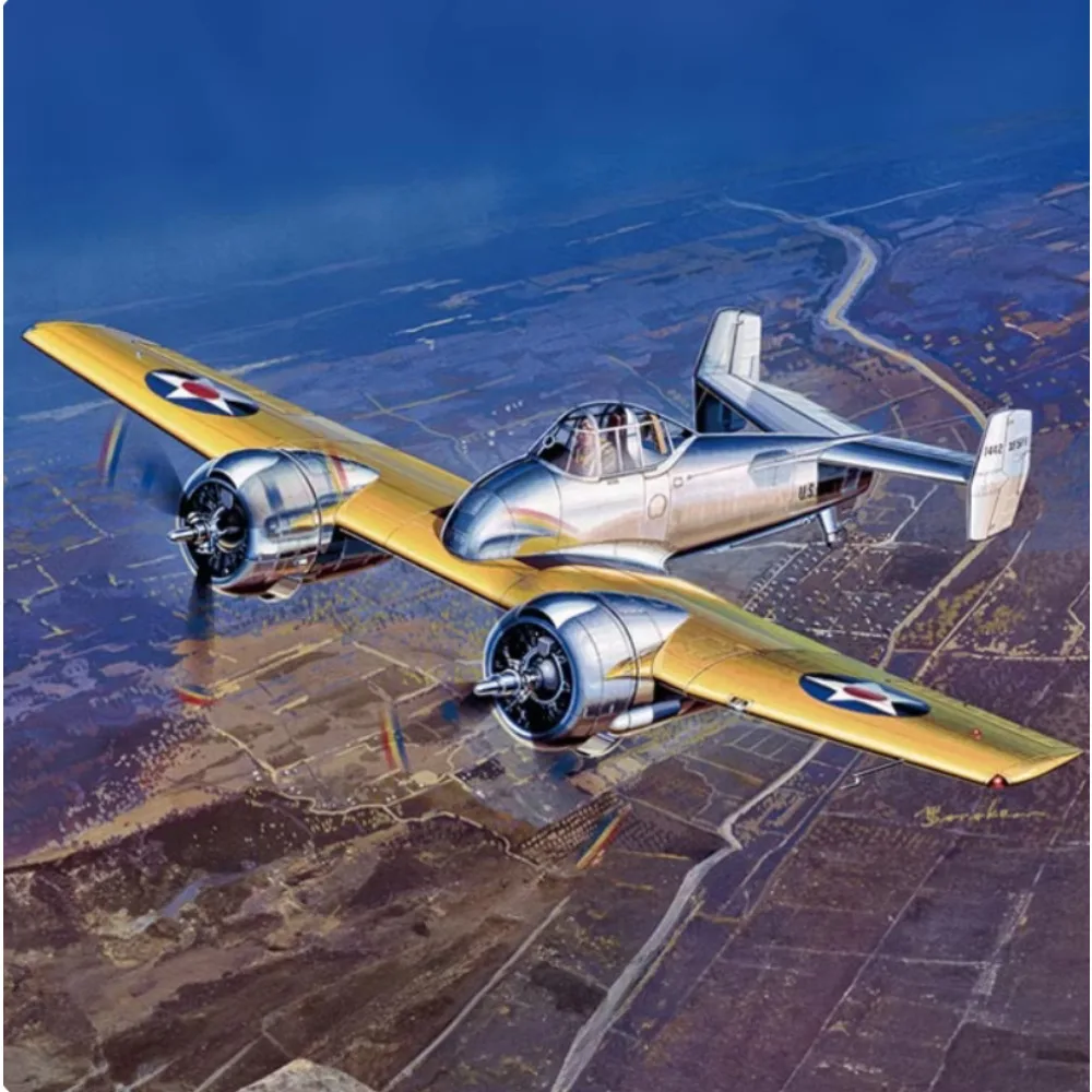 Academy Plastic Assemble Modellbausatz 12363 Grumman XF5F Skyrocket Fighter Plastikmodellbausatz im Maßstab 1:48