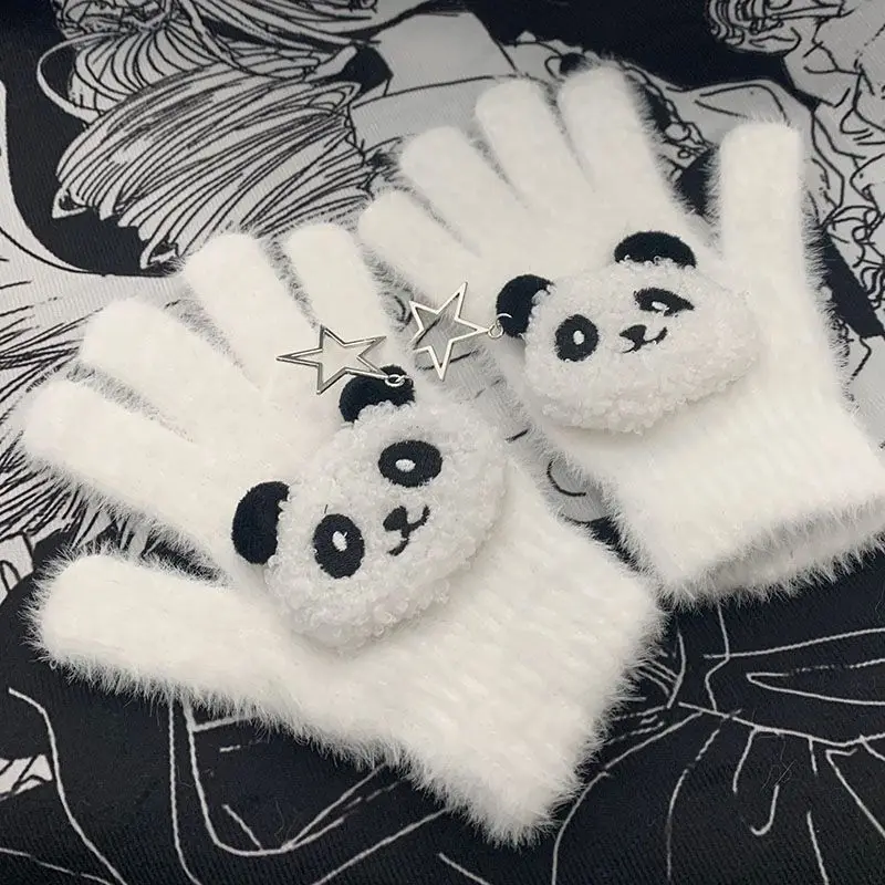 Japanese Subculture Kawaii Cartoon Gloves Winter New INS Style Warm Gloves Women's Cute Fashion Sweet Harajuku Gloves