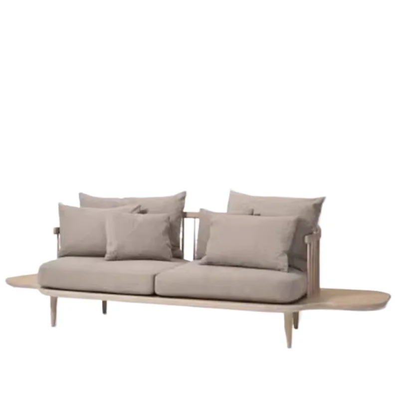 

Small apartment light luxury sofa simple modern Internet celebrity solid wood high-end creative sofa living room reception sofa