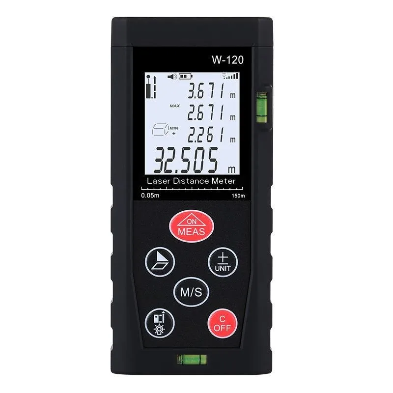 

Distance Meter, 120m HD Digital Display, Shockproof & Wear-resistant Engineering Measuring Instrument