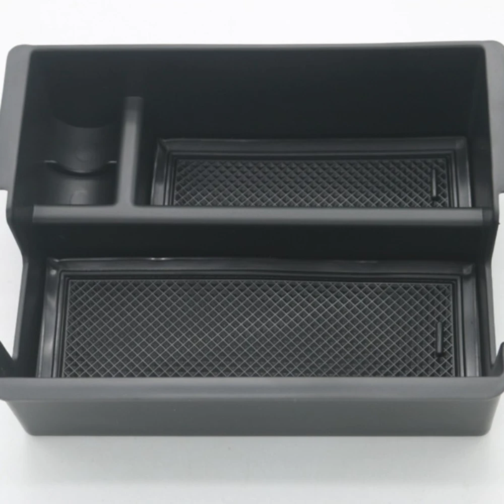 For Isuzu D-Max DMAX 2021-2023 MUX Car Center Console Organizer Tray Interior Armrest Insert Secondary Storage Box Black