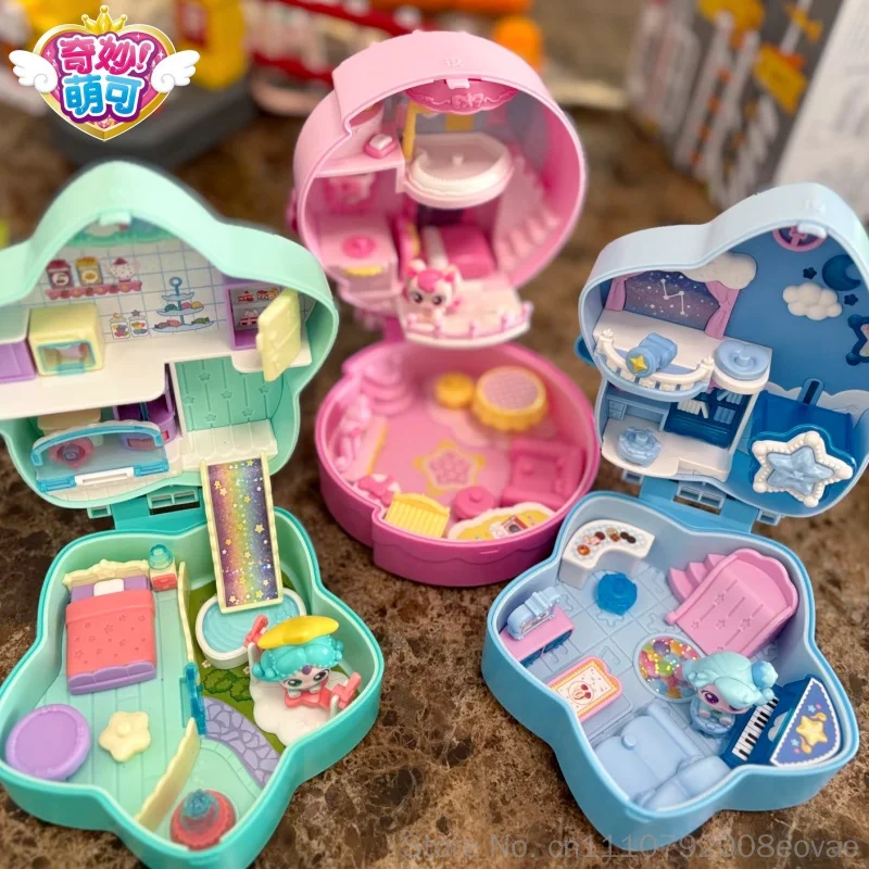 Original Catch Teenieping Moonlight Cottage Treasure Box Series Magic Figure Toy Anime Cute Model Doll Collectible Birthday Gift