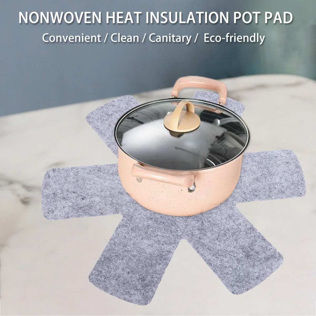 Non Stick Pot Pad Thermal Insulation Protector for Kitchen Pans Cookware Storage Scratch Damage Prevention Fit