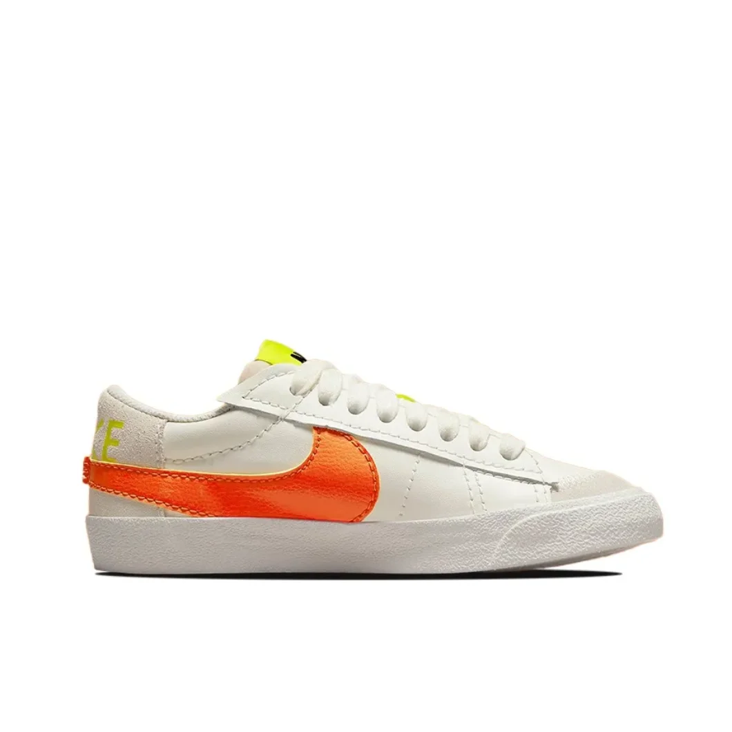 Nike Blazer 77 Jumbo Men's and Women's Sneakers Comfortable Breathable Board Shoes Cushioning Wear Shoes Energetic Orange