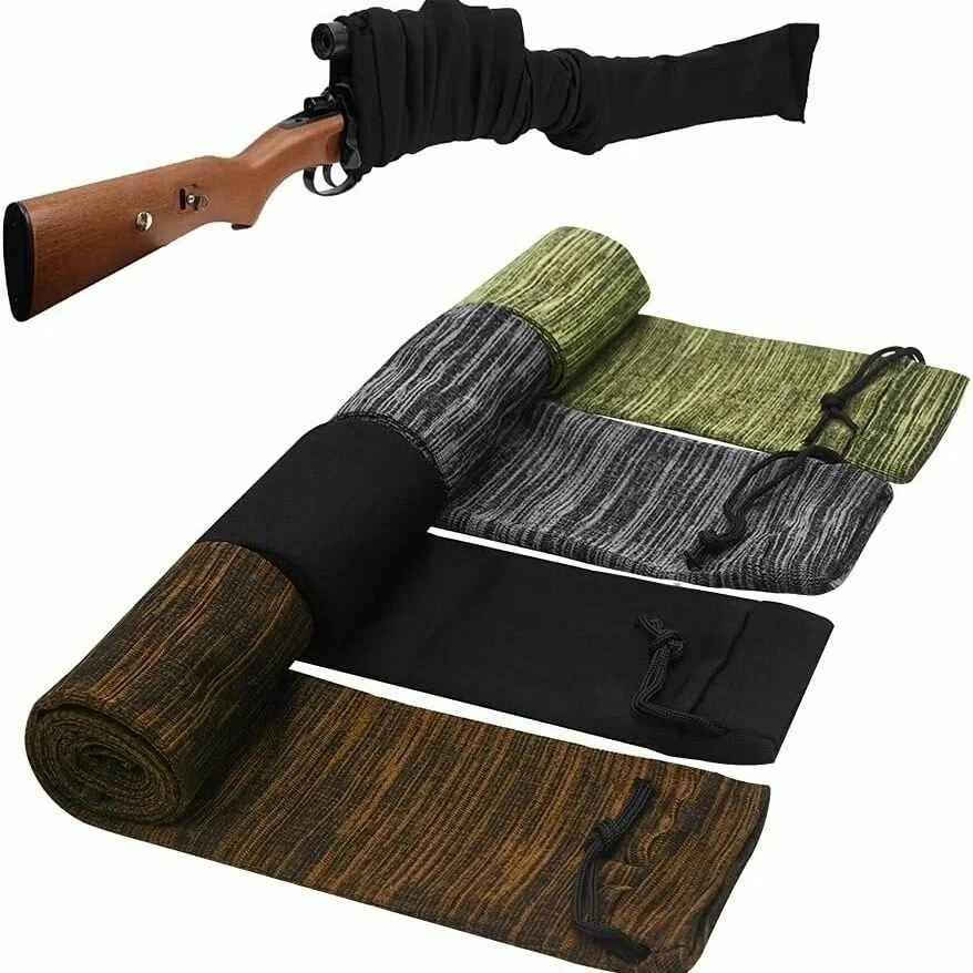 54 Inch Outdoor Hunting Gun Sock Knitted Holster Cover Anti Rust Thick Firearm Storage Bag Dustproof Rifle Protective Sleeve