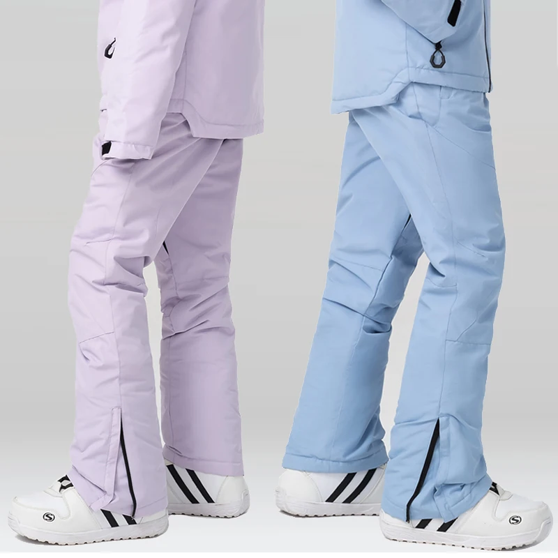 Pantalones de esquí de invierno para mujer, pantalones de snowboard de alta calidad a prueba de viento, impermeables, cálidos, para nieve, SK112