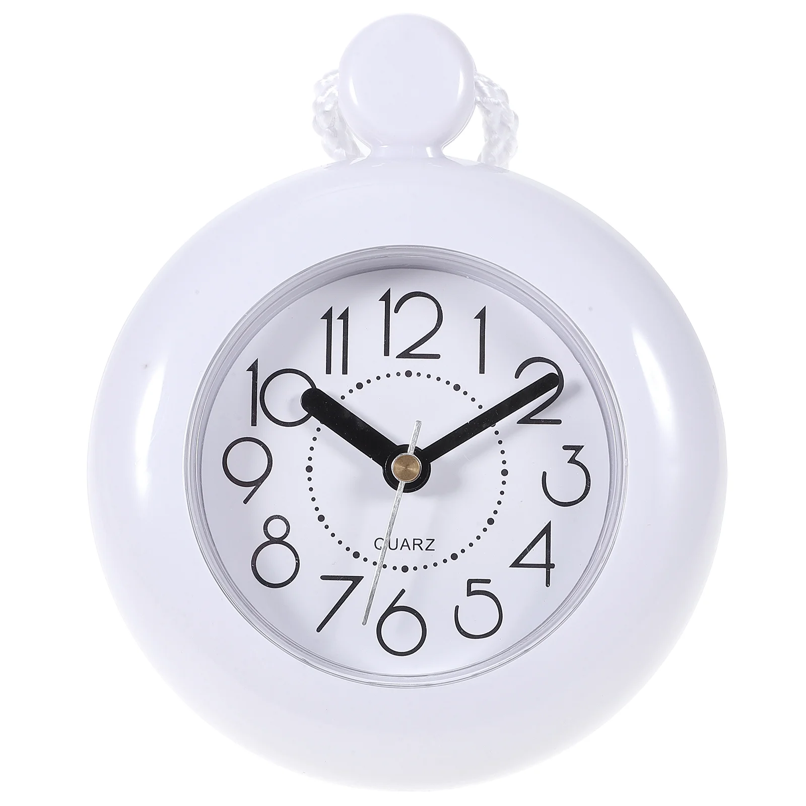 

Bathroom Waterproof Wall Clock Watch Toilet Kids Alarm Hanging Table Chain Adorn Simple Small