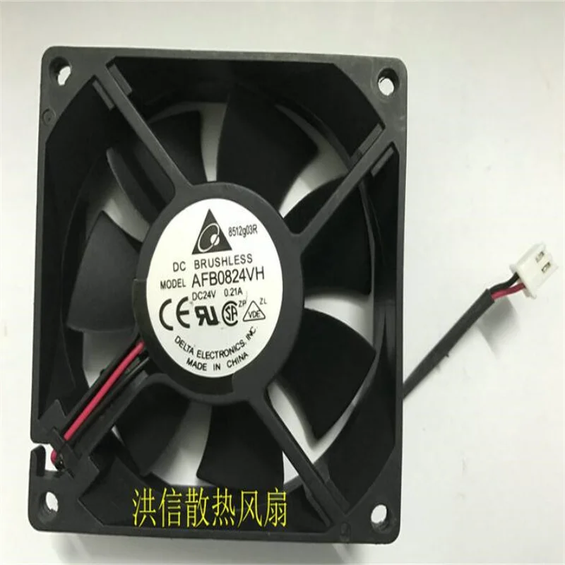 DELTA AFB0824VH 24V 0.21A 8025 8CM two-wire inverter cooling fan