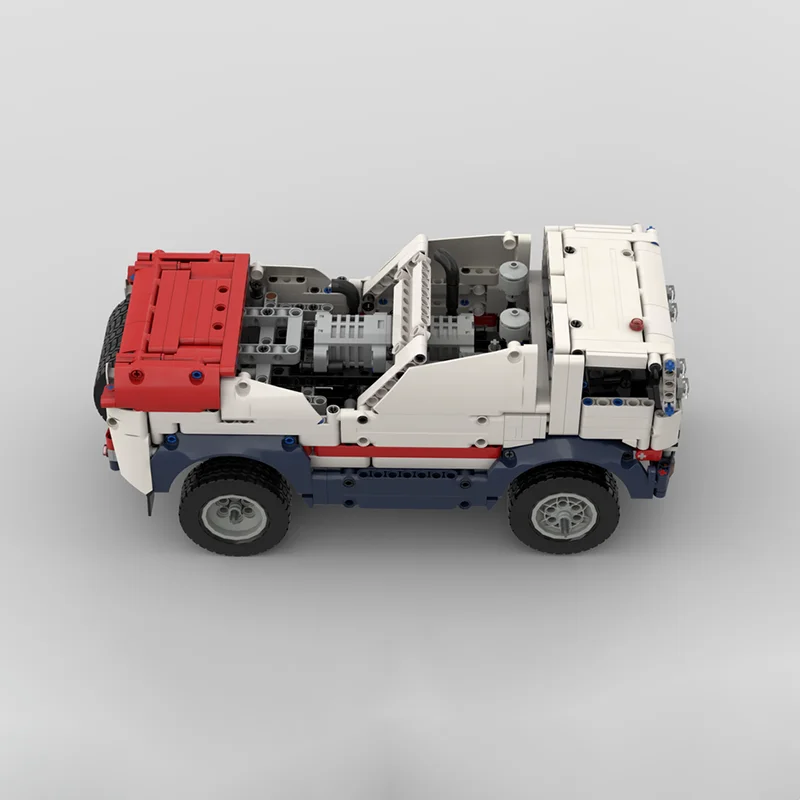 Véhicule tout-terrain en briques de construction, modèle modulaire de véhicule tout-terrain, blocs technologiques, jouet de Noël à construire soi-même, cadeaux de construction