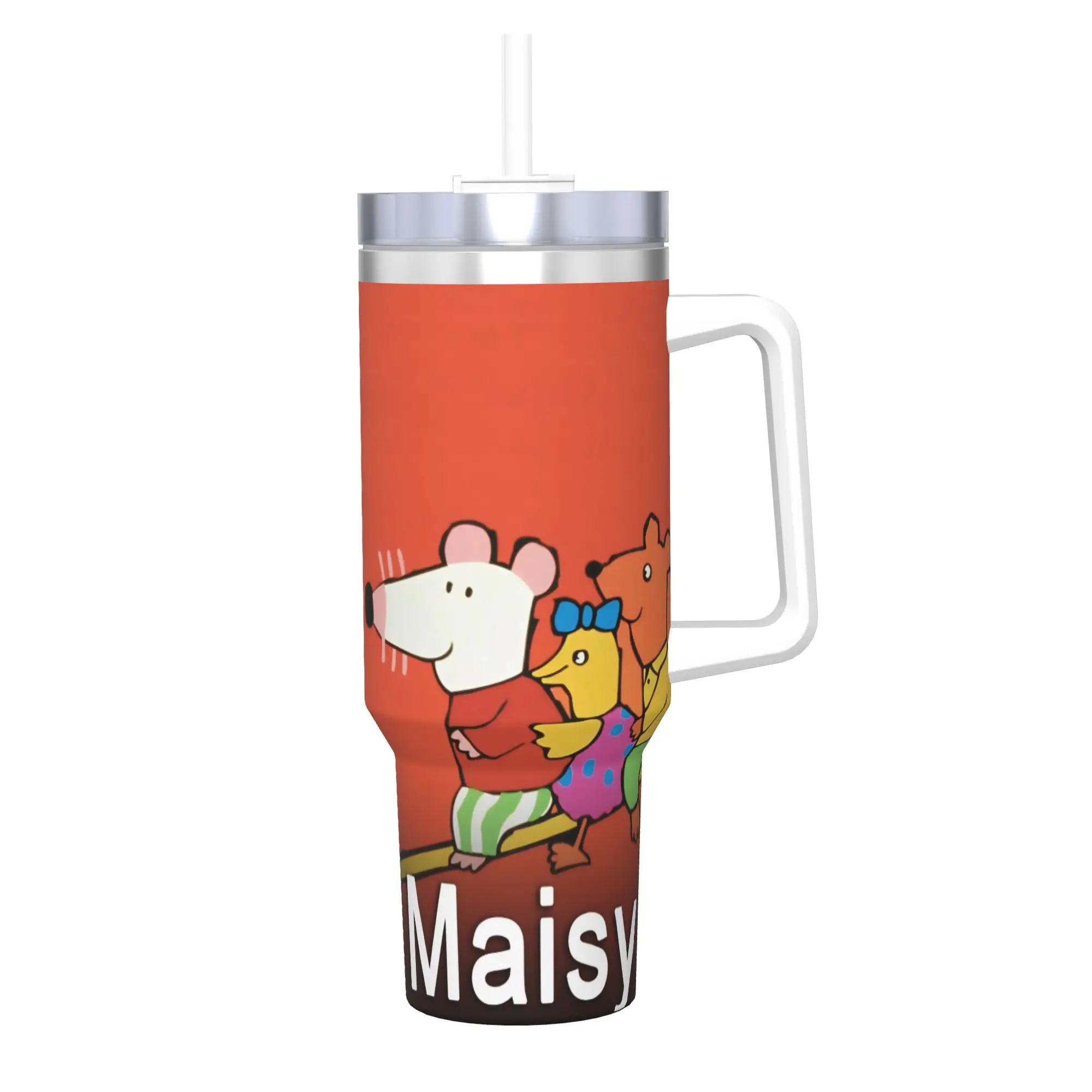 Maisy Mouse 40oz Tumbler Stainless Steel Double Wall Vacuum Insulated  Tumblers Cup With Straw