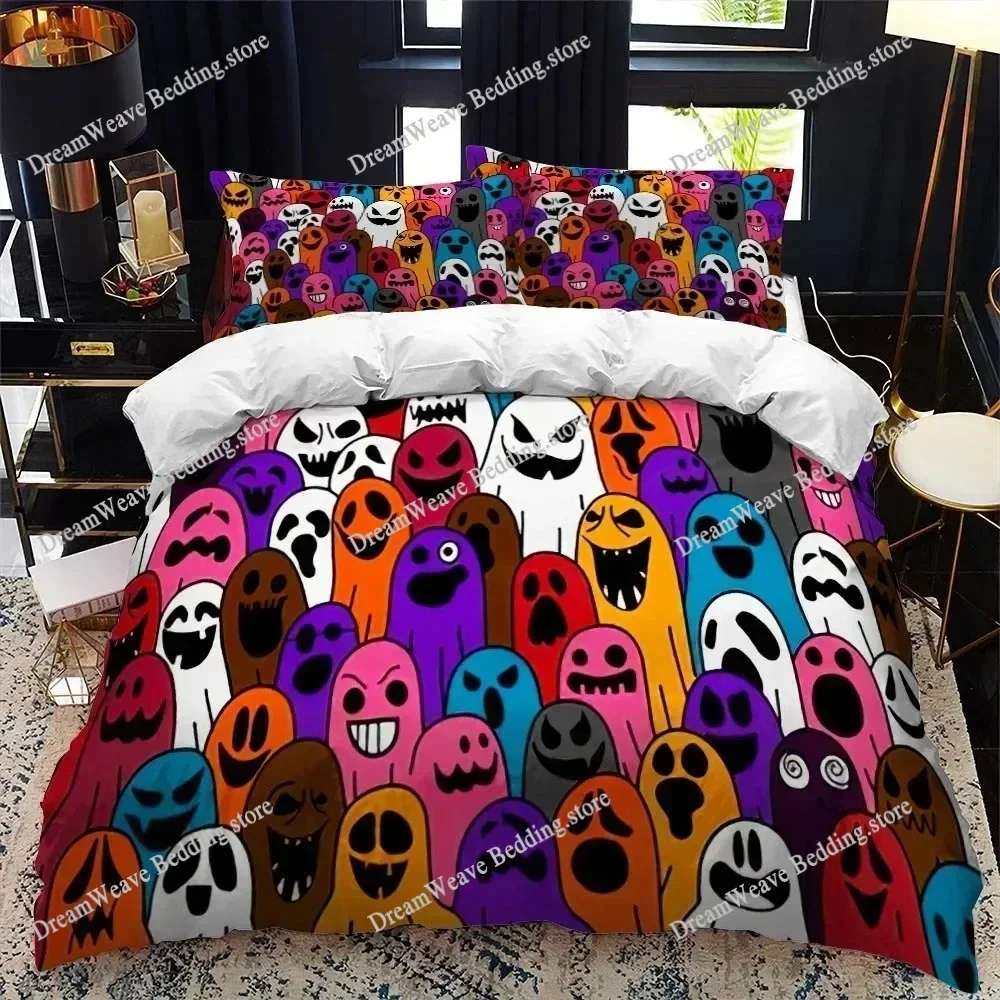 

3D Print Halloween Duvet Cover Set Thumbedding Decor Mysterious Forest Bedding Set Polyester Double Queen King Size Quilt Cover