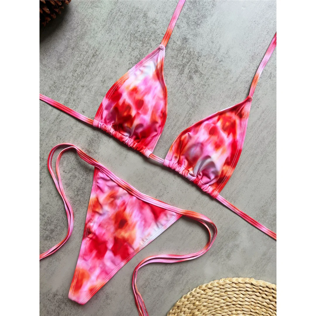 Sexy Extreme String Mini Micro Tanga Bikini Damen Bademode Zweiteiliger Bikini Badeanzug Badebekleidung Schwimmen V8471 – Detail 6