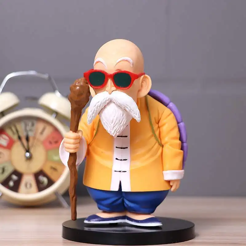 Bandai figuras de Anime de Pvc, juguetes de Dragon Ball, maestro Oolong, Roshi, regalos de cumpleaños y Navidad para amigos, lindos adornos de mesa