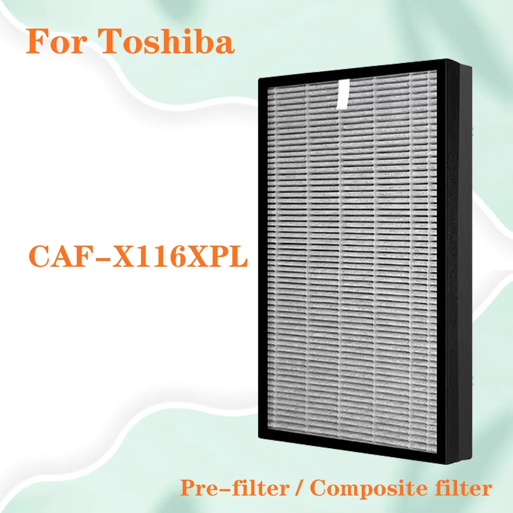 Filtro composito a carbone attivo vero HEPA + ad alta efficienza per purificatore d\'aria TOSHIBA CAF-X116XPL