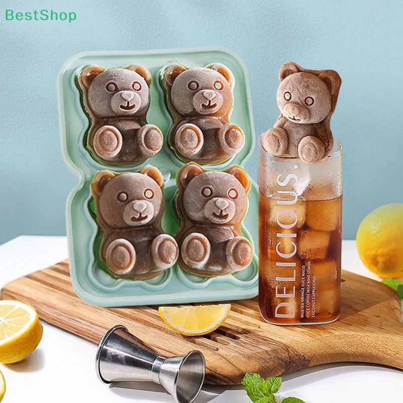

★★★ 1Pcs Cute Little Bear Ice Cube Making Mold