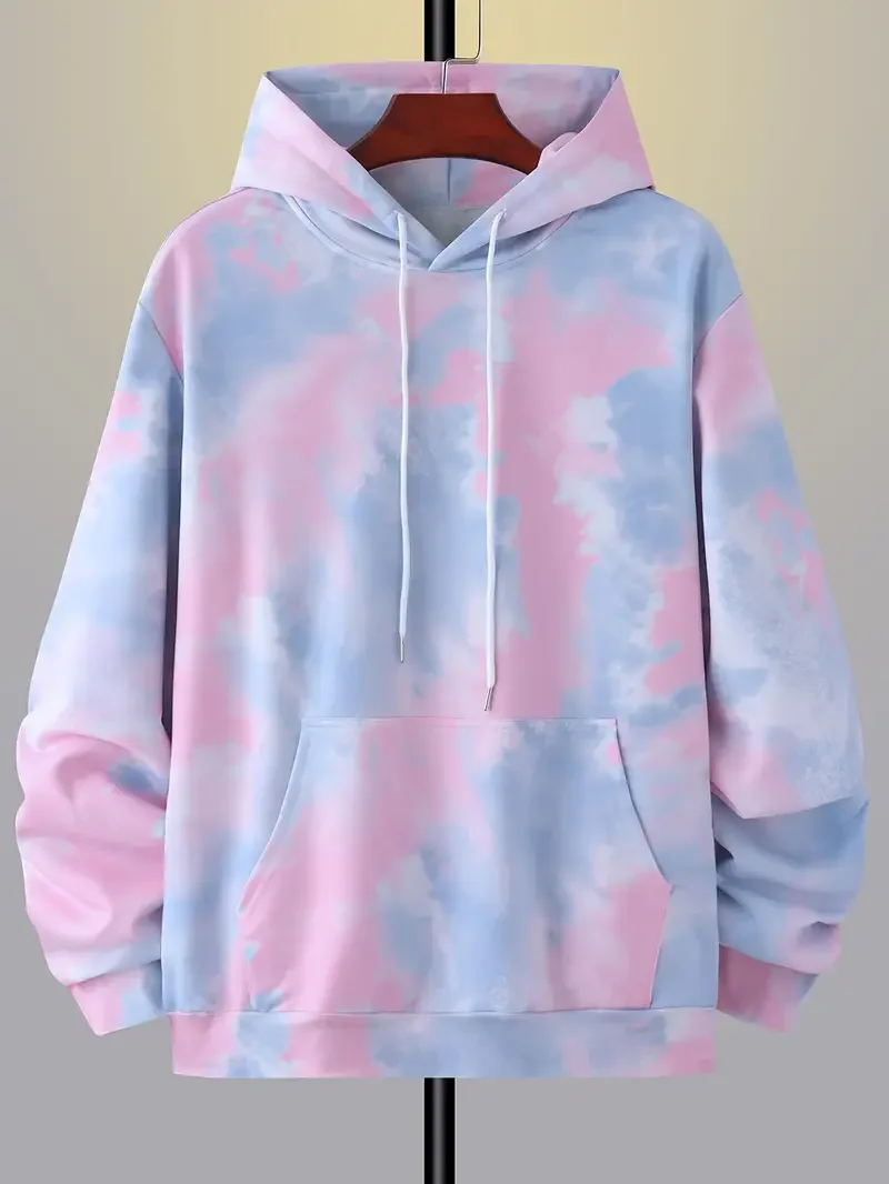 

Fashion 3D Printed Color Pattern Men's Hoodie Casual Loose Design Pullover Top Street Harajuku Y2k Men's Hoodie