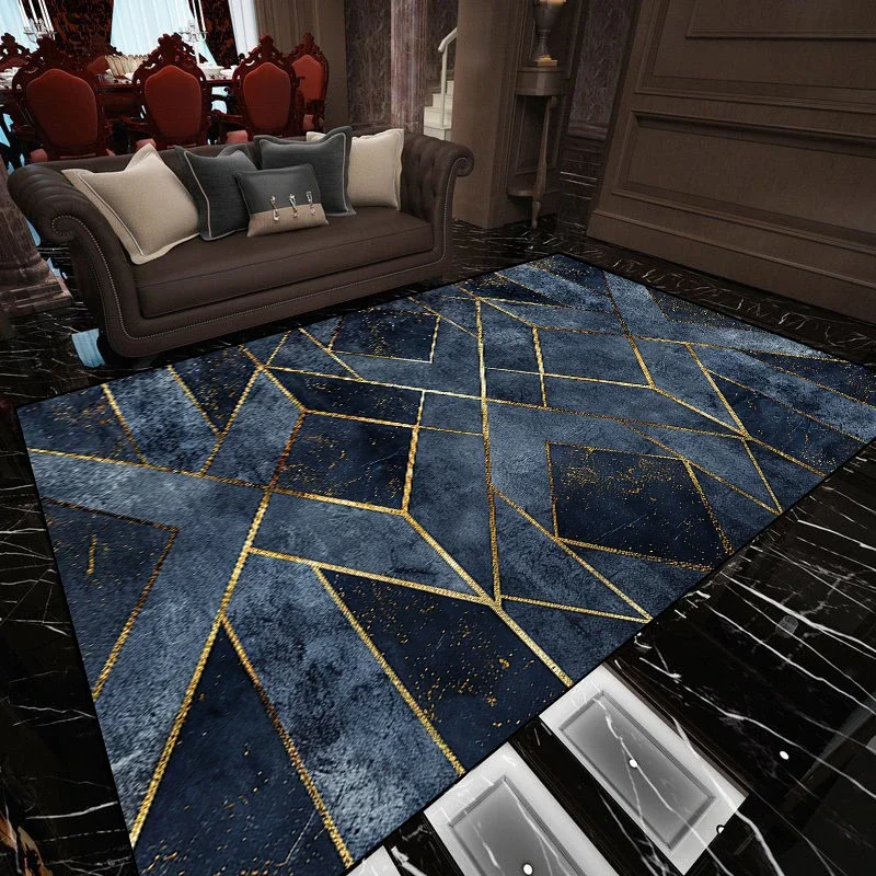 

Геометрический нерегулярный современный модный декоративный ковер для дома, гостиной, моющийся нескользящий ковер, прикроватный ковер для детской спальни