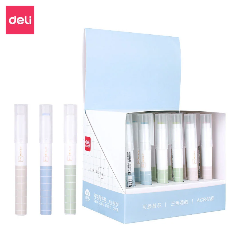 Jelly Color Fast Dry Cute Glue Stick Pen Shape Solid Color Glue Stick DIY Scrapbooking Diary Notebook Envelope Sealing Stickers