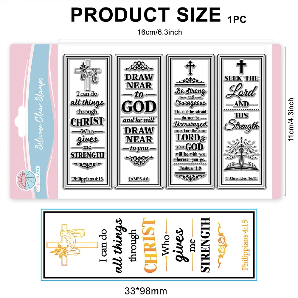 1 قطعة بولي كلوريد الفينيل واضح Stamps لسكرابوكينغ ألبوم صور بطاقات الزخرفية صنع أوراق ختم كلمة 160x110mm