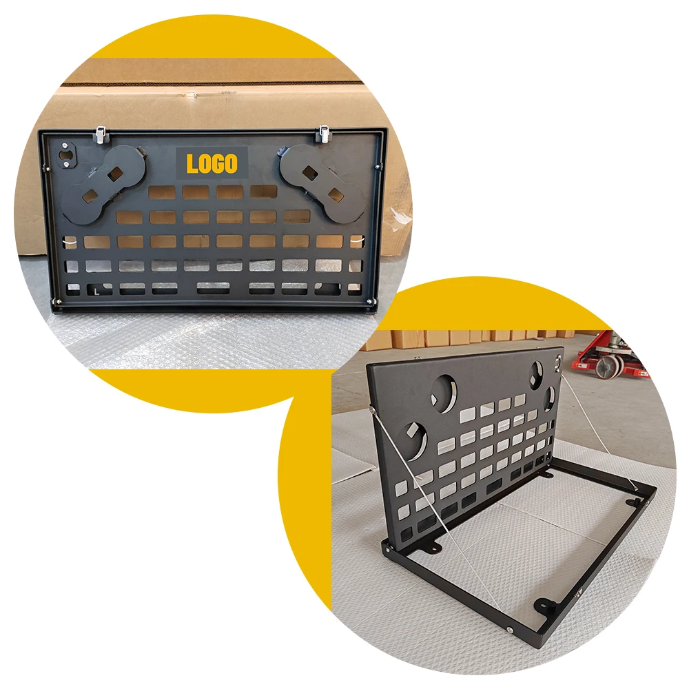 

JP16 ODM Rear Door Foldable Cargo Shelf Storage Cargo Double-Layer Tailgate Table for Land Rover Defender 2020+