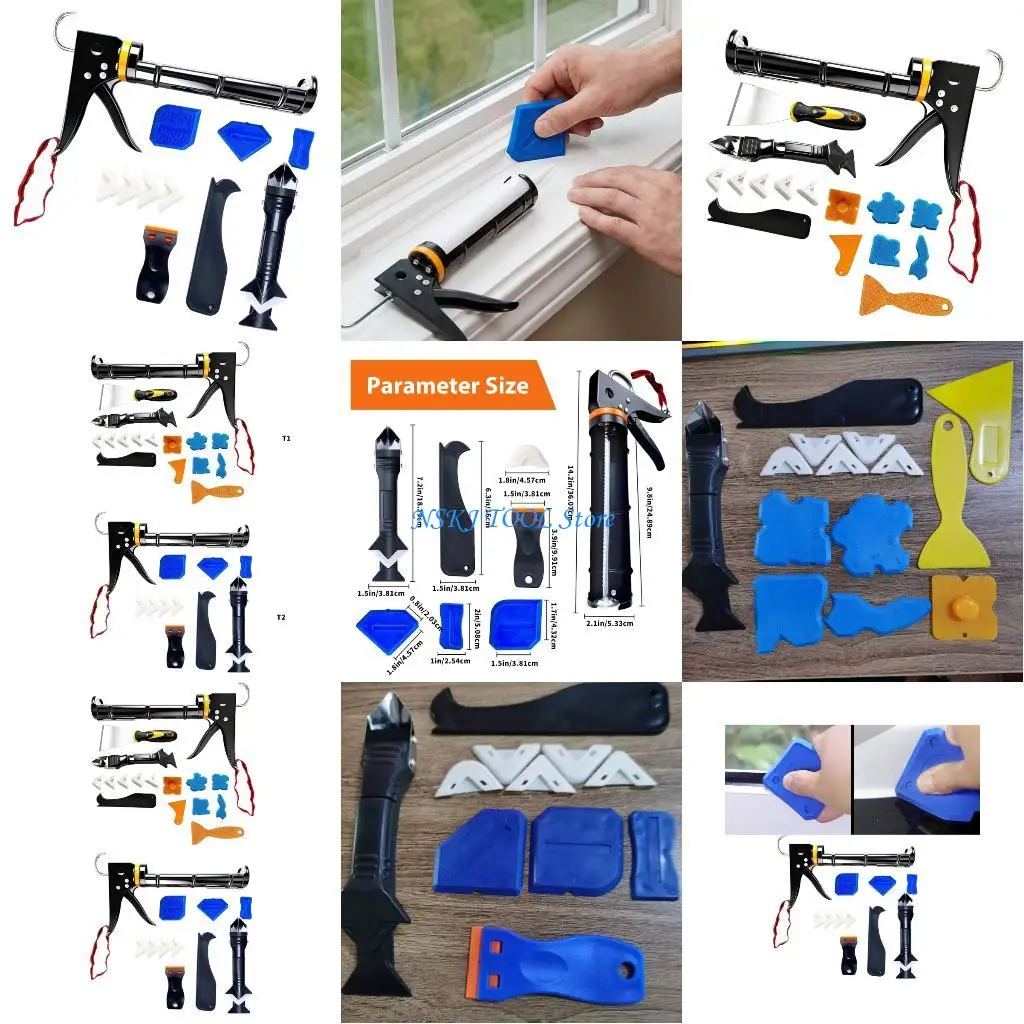 

Набор инструментов для герметизации L8RC в защитном кейсе, идеально подходит для домашних мастеров и владельцев домов, обеспечивает полный спектр герметизации.