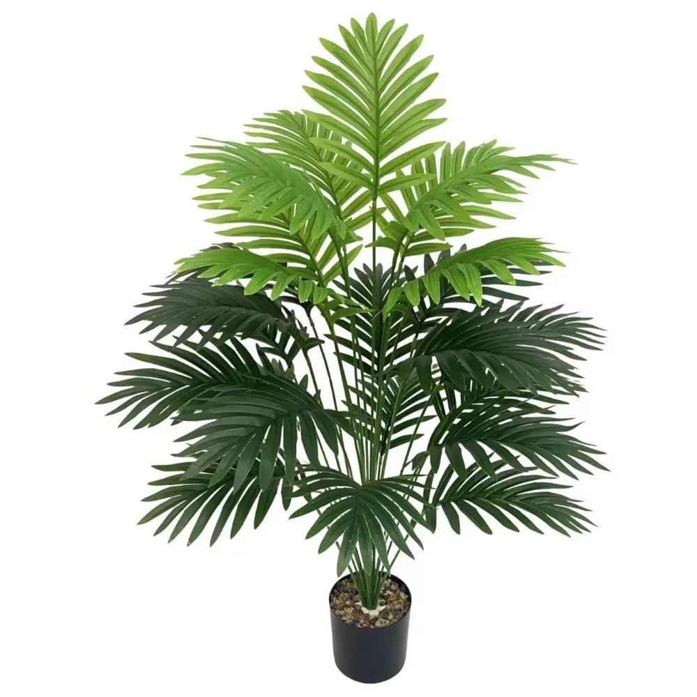 70–120 cm großer künstlicher Palme, tropische grüne Blätter, künstliche Pflanzen, Kunststoff-Monstera-Kunstbaumzweig für Zuhause, Küche, Dekoration – Detail 13