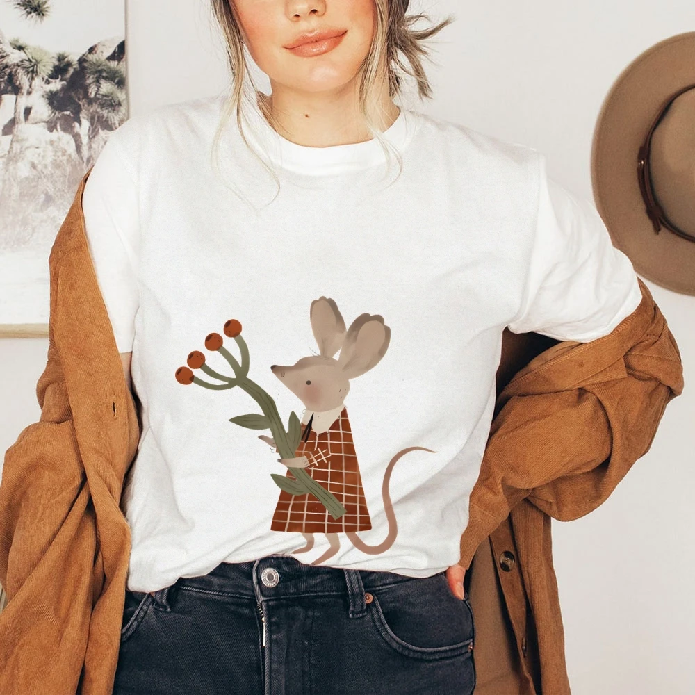

Abstract Style Bunny Is Cute, Cool Y2k Top, Women's Graphic Tee, Hand-Painted Bunny Art, Korean Style T-Shirt, Oversized Summer