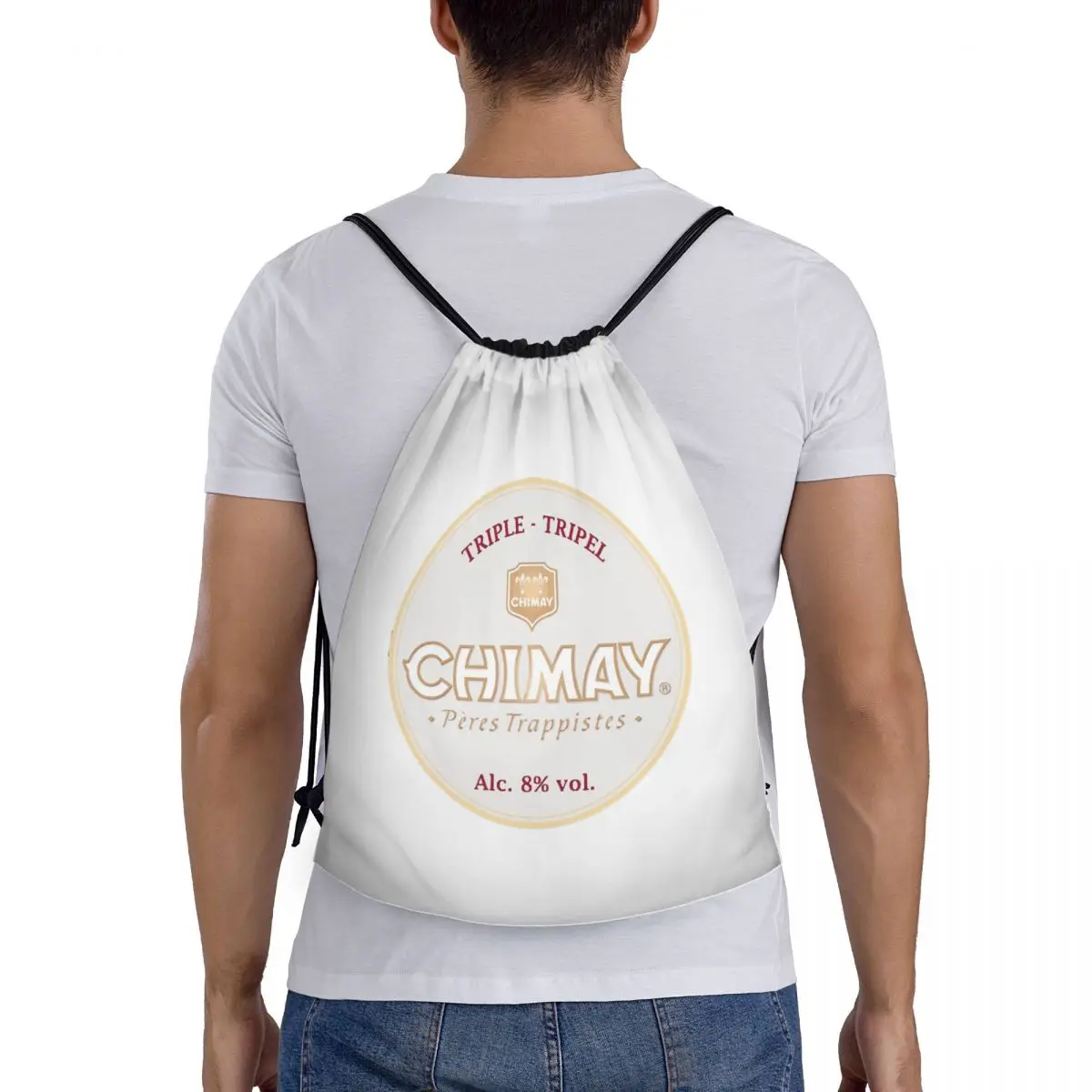 

Drinks To Relax At Night Chimay Backpacks Fashion Portable Drawstring Bags Sports Bag Book Bags For Travel Students