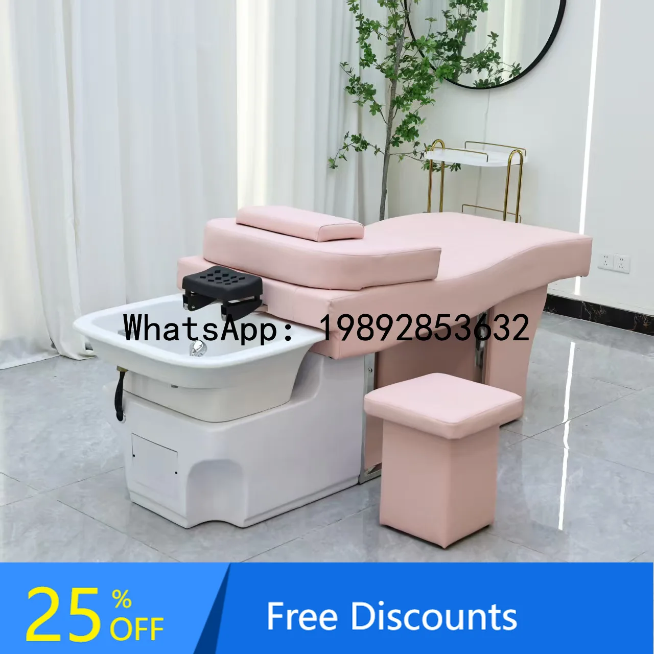 Head Therapy Shampoo Bed Hair Salon Special Water Circulation Steaming Massage Beauty All-in-One