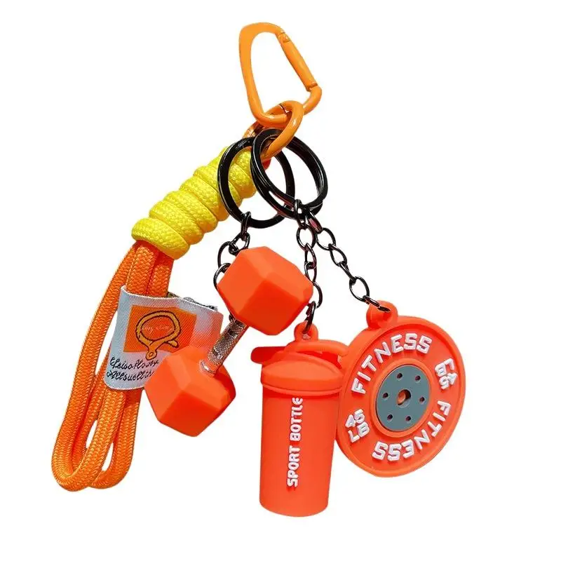 Abnehmbarer Hantelscheiben-Schlüsselanhänger, Dopamin-Wasserbecher, Simulationshanteln-Schlüsselring, INS Kreative Fitness-Serie Anhänger für Freunde – Detail 7