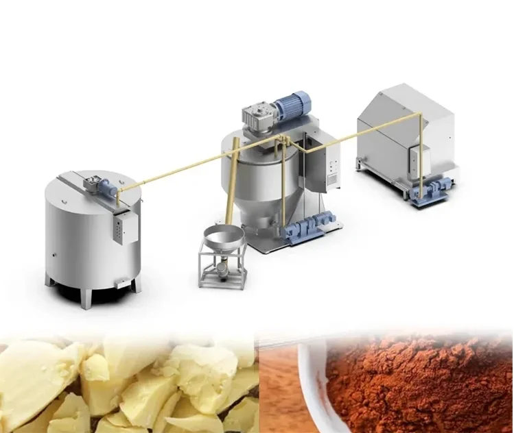 أفضل بائع 25L/60L/100L آلة معالجة الكاكاو آلة طحن مزيج الشوكولاتة للبيع #1