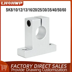 SK8 SK10 SK12 SK16 SK20 SK25 SK30 SK35 SK40 SK50 8mm Linear Bearing Rail Shaft Support XYZ Table CNC Route 3D Printer Part