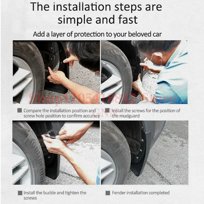 Car Fender Guards For Jetta VS8 2025 2026 2027 Mudguard Splashes Mudflaps Front Rear Wheels Mud Guards Auto Exterior Accessories