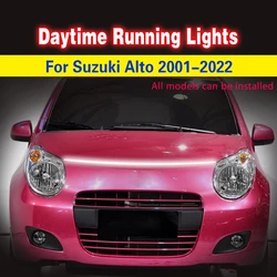 Car LED Daytime Running Light Waterproof Fog DRL Lamp For Suzuki Alto 2001-2022 Decorative Atmosphere Lamps Ambient Lights 12V