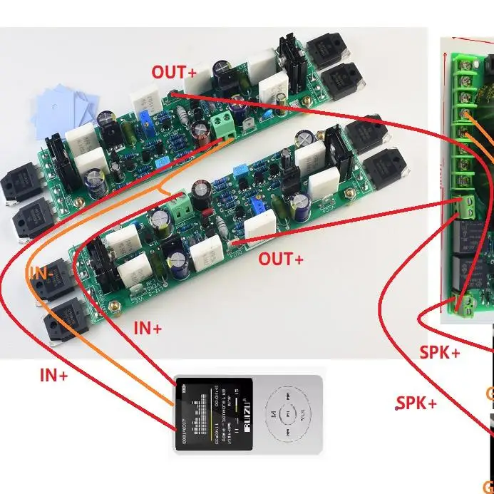 LJM L12-2 VER5 Kit amplificatore di potenza Scheda amplificatore di potenza audio fai-da-te Amplificatore a distorsione ultra-bassa a due canali