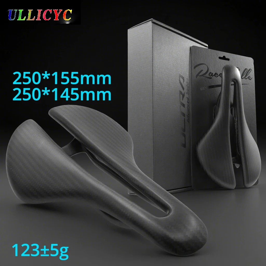 

T1000 Full Carbon Fiber Saddle Full Cutout Hollow Ventilation Desin 145/155x250mm 123g Fit To Bendr Road Bike Gravel