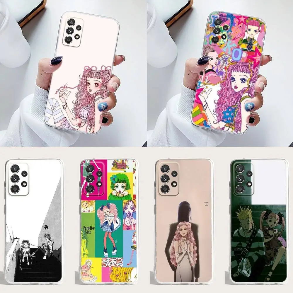 

P-Paradise Kiss Manga Phone Case Silicone For Samsung S30,23,21,22,20 FE lite,S10,9,PIus Note20ultra Soft Transparent