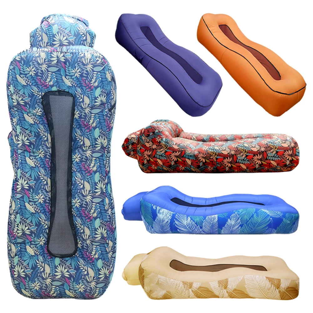 

Portable Inflatable Sofa Bed Ultralight Air Lounger for for Beach Camping Garden Indoor Outdoor Use