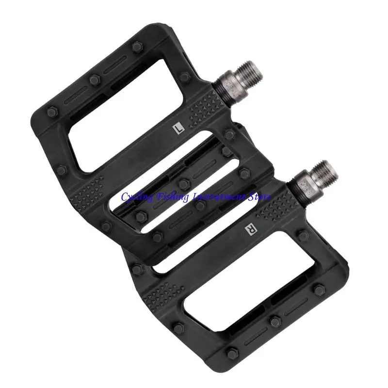 

G92F Seal Bearings Bicycles Platform Pedals Replacement Nylon Bicycles Flat Pedals Wide Flat Cycling Pedals Enduring