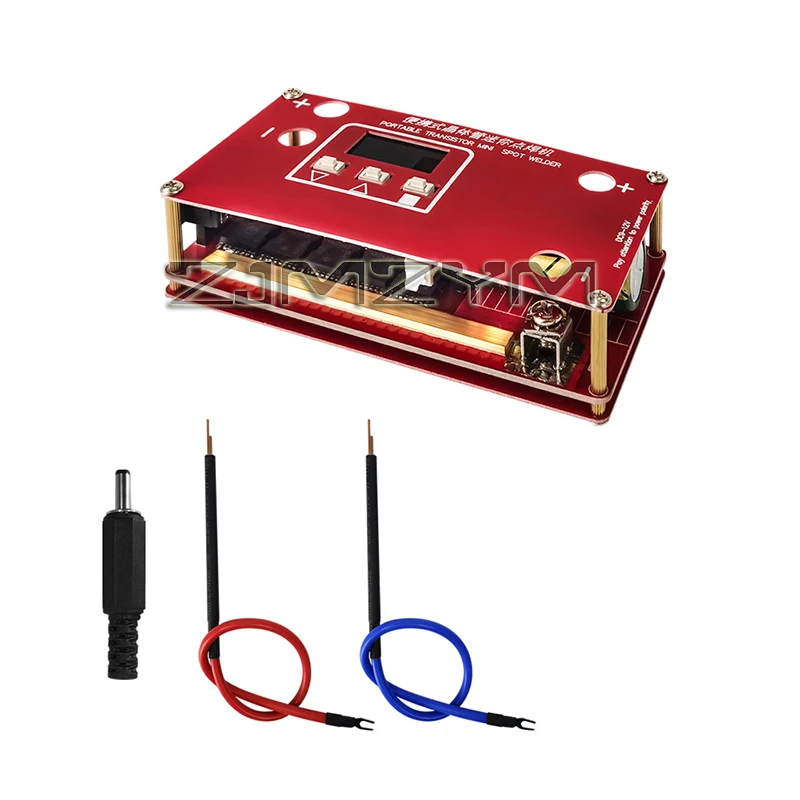 Saldatrice a punti portatile con schermo LCD mini saldatrice a punti a transistor per batteria al litio 18650