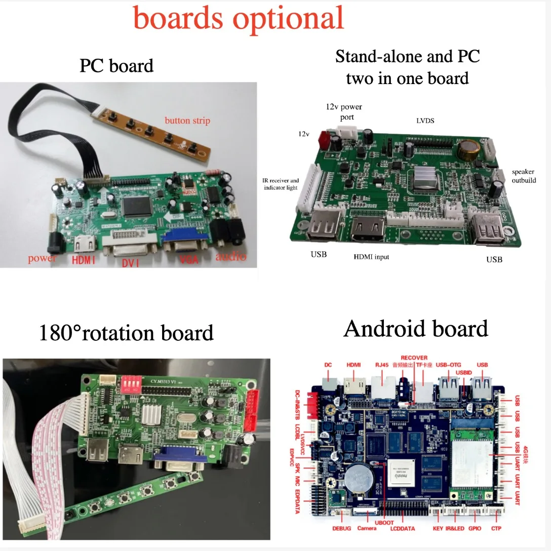 شاشات شاشة LCD شفافة 22 بوصة شفافة من خلال شاشات LCD شفافة
