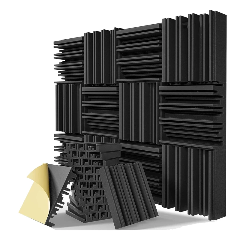 

12Piece Sound Proof Foam Panels Acoustic Soundproof Panels Studio Sound Absorbing Foam For Wall,Studio, Home And Office