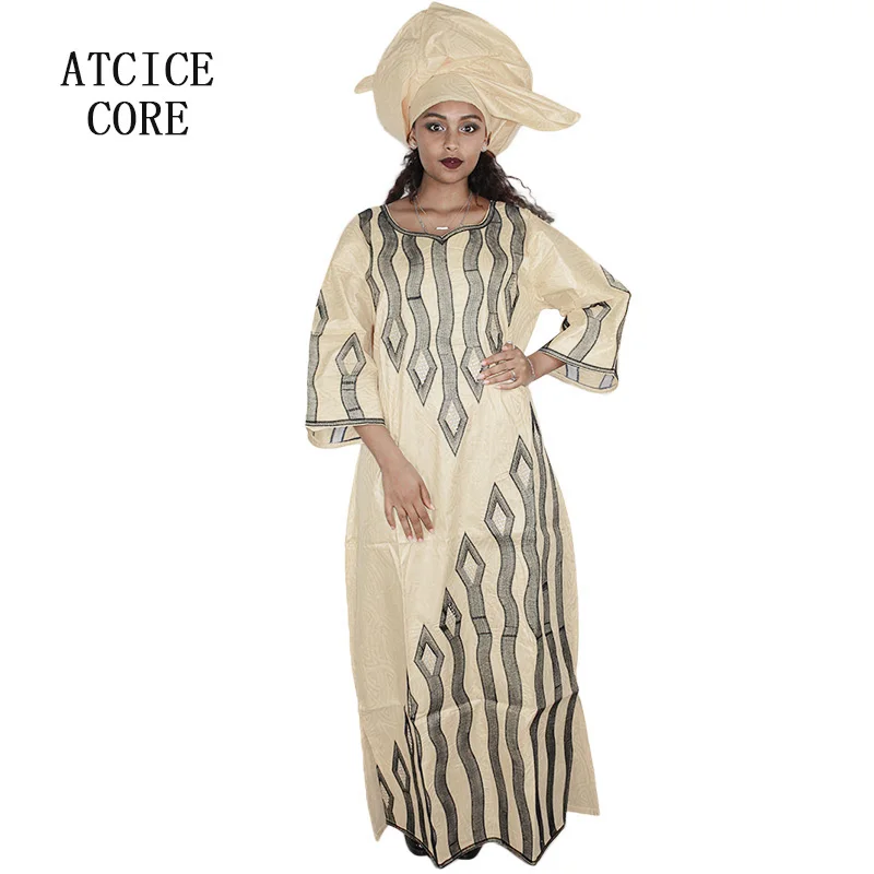 African Dresses For Women Dashiki African Bazin Riche Embroidery Design Clothing Fashion Dress