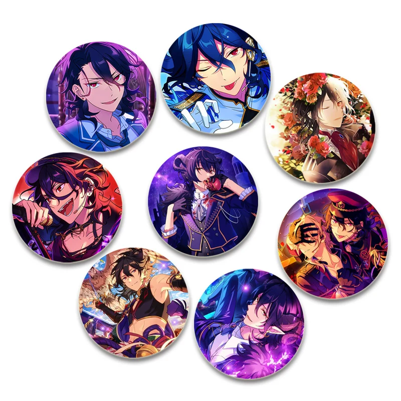 Anime Ensemble Stars Pins Cartoon Characters Rei Sakuma Badge Handmade Brooches Breastpin for Backpack Clothes Gift Accessory